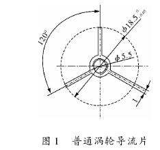 圖 1 普通渦輪導(dǎo)流片