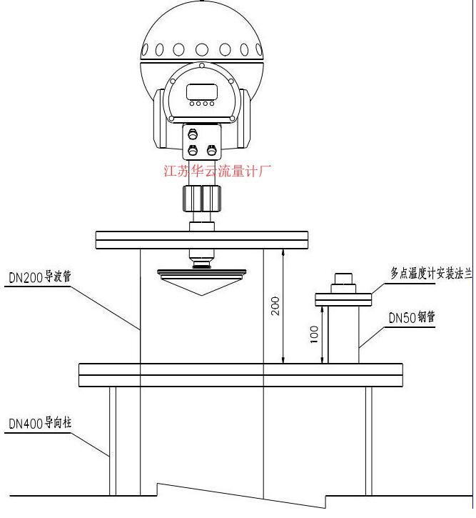 圖1 液位計(jì)管道安裝示意圖