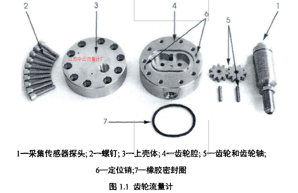 圖1.1齒輪流量計(jì)